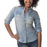 Mossimo Supply Co. Juniors Denim Shirt - Moon Shine Wash