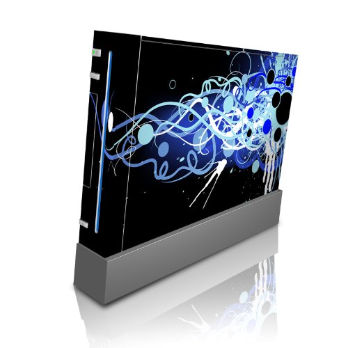 Protective Skin for Nintendo Wii - Mardi Gras Nights (Glossy finish) - High quality precision engineered removable adhesive skin for Nintendo Wii by DecalGirl
