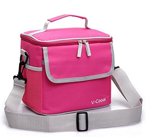 Outdoor Equipments 7.5L Candy Color Cooler School &amp; Work Lunch Bag Picnic Bag (Rose)