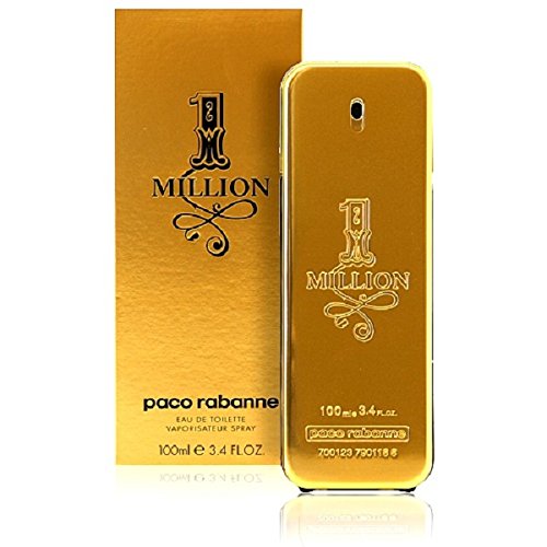 Paco Rabanne 1 Million Eau de Toilette Spray for Men, 3.4 Fluid Ounce