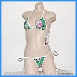 SEXY BRAZILIAN THONG BIKINI (Lush Floral Print) A/B Cup