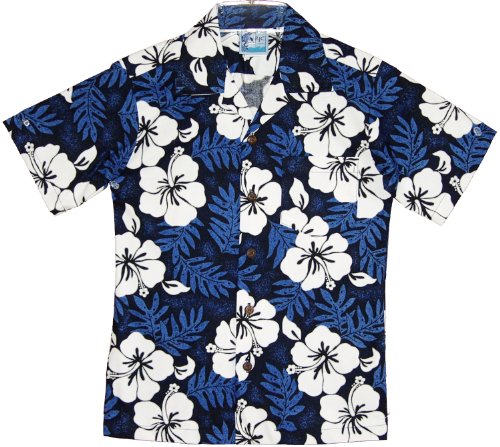 RJC Boys White Hibiscus Fern Shirt