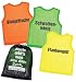 10er Set DERBY STAR FUSSBALL MARKIERUNGSHEMDCHEN STANDARD mit Soccer-Sprüchen DERBYSTAR