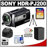 Buy Sony Handycam HDR-PJ200 1080p HD Video Camera Camcorder with Projector (Black)... by Sony
