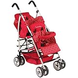 Kinderwagon Hop Tandem Umbrella Stroller - Red v2