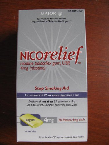 Nicorelief 4gm Stop Smoking gum 50 pcs