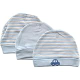 Transportation 3-Pack Infant Caps