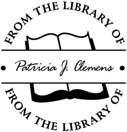 Round "From the Library Of" Stamp