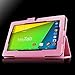 Infiland NeuTab N7 Pro 7'' / NeuTab N7S Pro 7'' case, Folio PU Leather Slim Stand Case Cover for NeuTab N7 Pro 7 / NeuTab N7S Pro 7 inch Quad Core Google Android Tablet, Pink