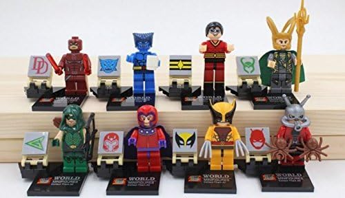 LipstickIndy 8PCS Ant man Green Arrow minifigure building blocks Toys Children's gift