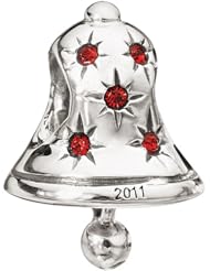 Chamilia Limited Edition 2011 Holiday Bell Bead Retired - Sterling 2025-0805