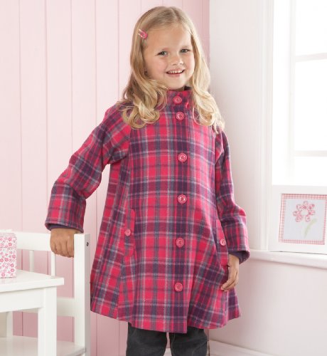 Autograph Check Design Swing Coat