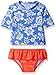 Carter's Girls' Short Sleeve Floral Rash Guard Set