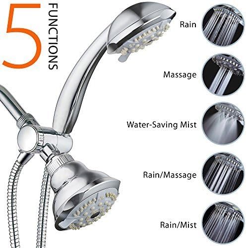 Black Friday Preview! DreamSpa?19-setting 3-way 2-in-1 Luxury-Shower-Combo-System. Save over 50% on Multi-Function Showerhead|Handheld Shower-Combo-Set by Top Brand Manufacturer! by Interlink Products