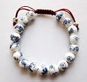 Hand Crafted Vintage Style Porcelain Dragon Beads Bracelet
