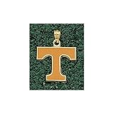 Tennessee Volunteers Solid 14K Gold ''T'' 5/8'' Enamel Pendant