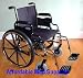 INVACARE ULTRALIGHT 22 EXTRA WIDE WHEELCHAIR WITH FOOTRESTS