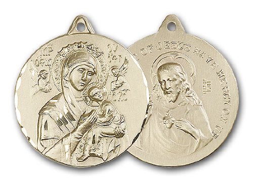 14kt Gold Our Lady of Perpetual Help Medal