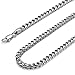 FIBO STEEL 6MM Curb Chain Necklace for Men Stainless Steel Biker Punk Style, 28.0 inches