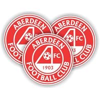 (3) Aberdeen FC Scotland football soccer Vinyl sticker 2.5