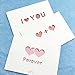 Love Cards, Love Greeting Cards Envelopes For Every Occasion, Holiday Personalized Blank Love Greeting Cards Set of 16 PCS/Set
