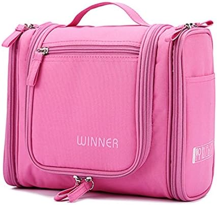 Wastar® Portable Toiletry Bag Storage Pouch Travel Organizer with Large Capacity (Pink 01)