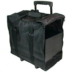 Jewelry Display Carrying Case Rolling With Trays New