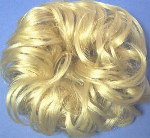 3" PONY FASTENER Hair Scrunchie LACEY Wig #613 BLEACH BLONDE by MONA LISA