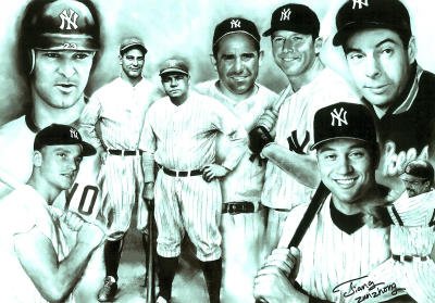New York Yankees (Through the Years, Collage) Sports Poster Print - 11x17