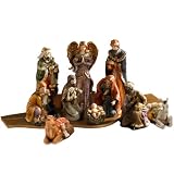 Elements 10-Piece 9-Inch Nativity for the Mantle