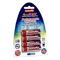 Digipower BH27AA Rechargeable AA 2700-mAh Batteries (4-Pack)