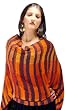 Multi Vibrant Fantastic Stripe Super Soft Viscose Pashmina Eggplant Shawl Stole Wrap (76"x21")