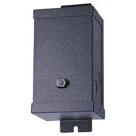 Sea Gull Lighting 94062-12 Single Output Multi-Tap Transformer, Black, 12-Volt 300-Watt