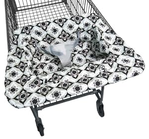 JJ Cole Shopping Cart Cover, Black Magnolia