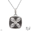 Necklace With 0.55ctw Genuine Diamonds in 925 Sterling silver. Total item weight 11.0g Length 18in