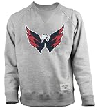 Washington Capitals Old Time Hockey Grey Allerton Crewneck Sweatshirt