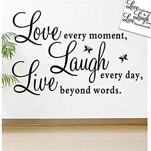 ShungHO love laugh live Wall Sticker DIY Mural Art Decal