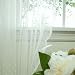 Beautiful Jacquard Sheer Lace Curtain 1 Set - Lovely Dot - SL