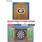 SAVE $20.00 - Imperial Georgia Bulldogs NCAA Licensed Solid Pine Cabinet and Bristle Dartboard Set $139.00