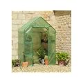 Compact Walk-In Greenhouse with Shelves and Heavy Duty Cover