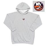 New York Islanders NHL Girls "Lucky" Full Zip Hooded Jacket (White) (Small)