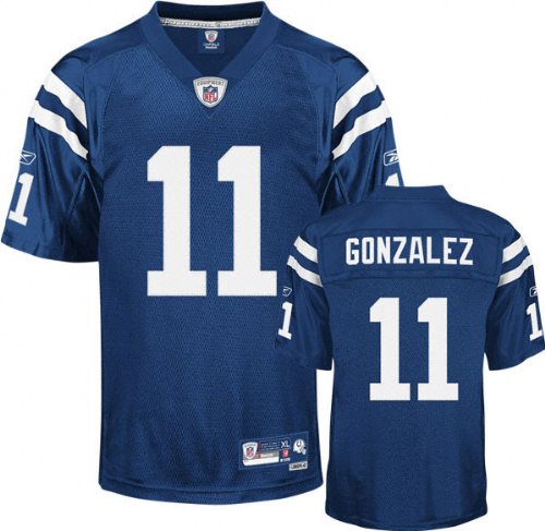 Anthony Gonzalez Blue Reebok NFL Premier Indianapolis Colts Jersey - Medium