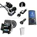 DreamBargains Premium Sansa View 8-piece Accessory Bundle Kit - Protective Crystal Acrylic Case - Clear + Plastic Belt Clip - White + Retractable USB Charger - Black + USB Home Charger - Black + USB Car Charger - Black + Durable Metallic Sound Isolating In-Ear Earphones + Neckstrap - White + Fully Adjustable Flexible Windshield Holder Cradle Mount - Black