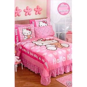 Sanrio Hello Kitty Love Bedspread Bedding Set Full