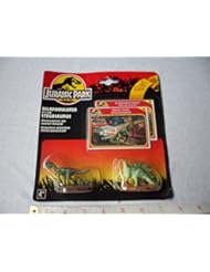 Toy: Jurassic Park Die Cast Mini Dilophosaurus and Stegosaurus with 2 Collector Cards - Kenner