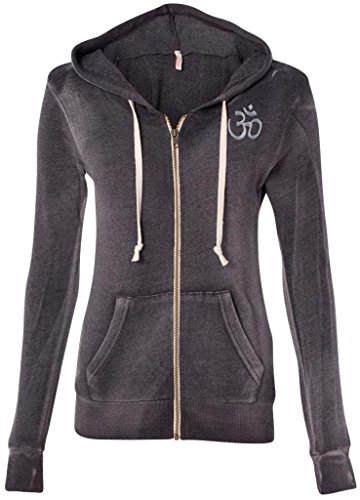 Yoga Clothing For You Ladies Hindu OM Angel Fleece Full-Zip Hoodie