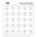 Graphics and More Personalized Custom White Dotted Circle Thank You for Celebrating with Us Wedding Planner Calendar Scrapbooking Crafting Stickers - 50 1