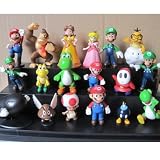 Lujex(TM)18pcs Set 1-3  Super Mario Bros Figure Toy Doll Pvc Figure Collectors