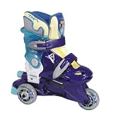WORKER KIDS TRI-SKATE INLINE SKATES BLUE size size XS UK kids 5-8 (EUR 23-26)