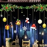 （エウィリ）EVERY クリスマス壁飾り 壁紙飾り 雰囲気満点　ウォールステッカー　ベッドルーム リビングルーム 部屋装飾　ウォールステッカー　　ウォールペーパー　XMAS　おしゃれ　　ガラス窓ステッ